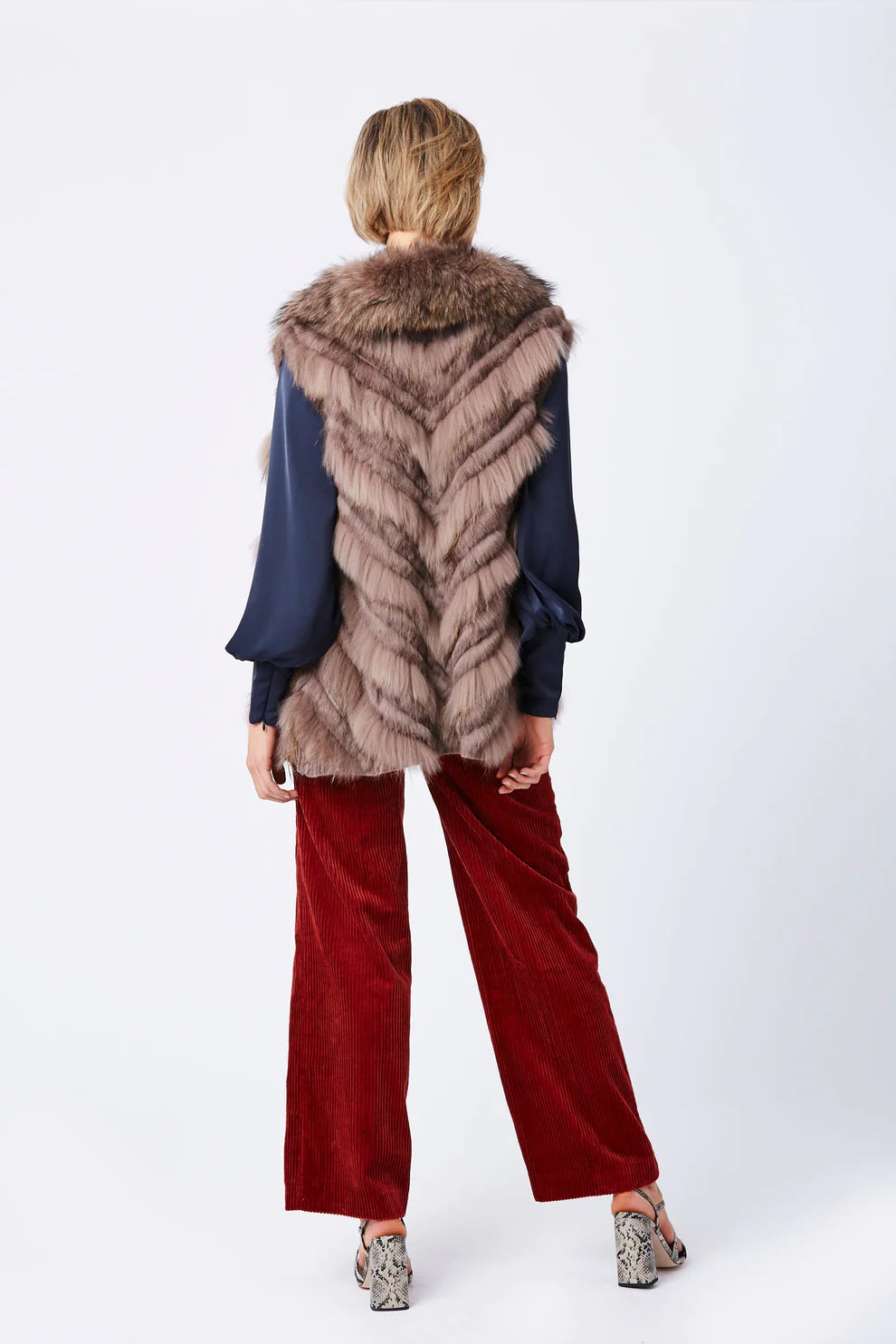 Mocha Fox and Coney Fur Gilet