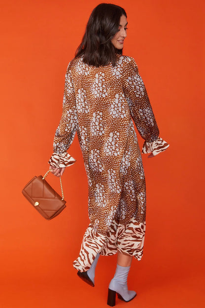 Chocolate Vegan Leather Quilted Bag