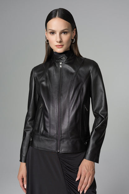 Black Genuine Leather﻿ Jacket
