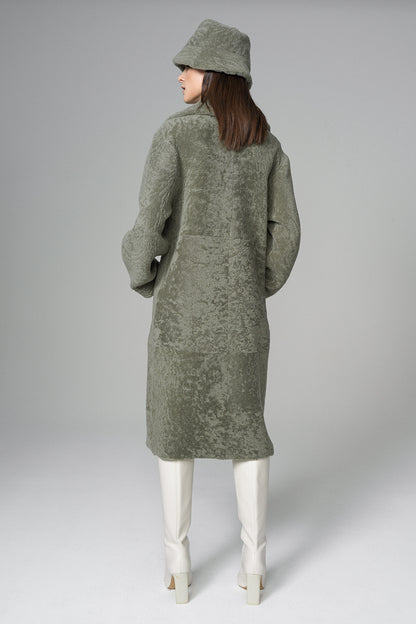 Mint Reversible Genuine Sheepskin Maxi Coat