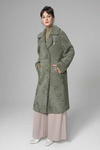 Mint Reversible Genuine Sheepskin Maxi Coat