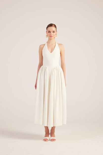 Ophelia White Princess Style Maxi Dress